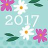 Floral Grid 8x10 2016-2018 - Calendar